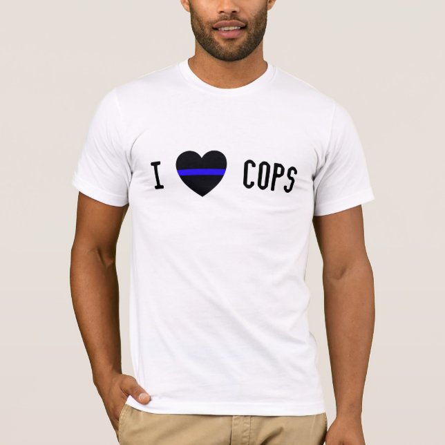 I "HEART" COPS T-Shirt (Front)