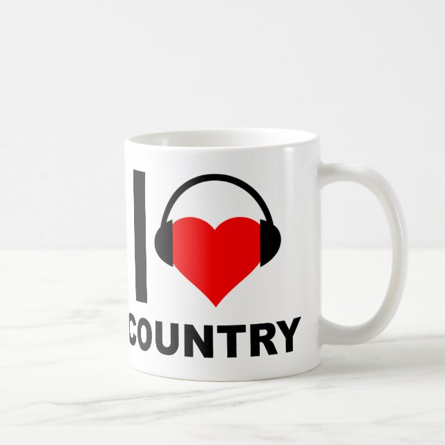 I Heart Country Funny Mug (Right)