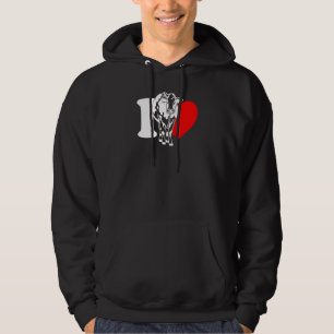 I Heart Cows - Funny Farmer, Cattle Rancher, Cow L Hoodie
