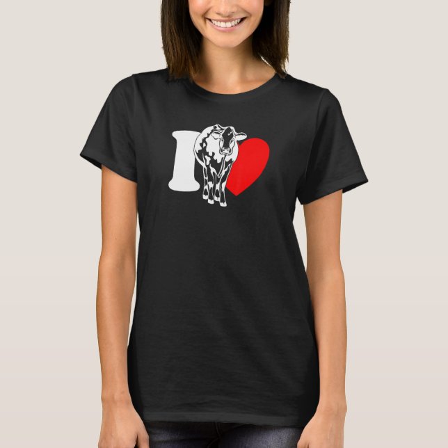 I Heart Cows - Funny Farmer, Cattle Rancher, Cow L T-Shirt (Front)