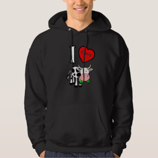 I heart cows I love cows Hoodie