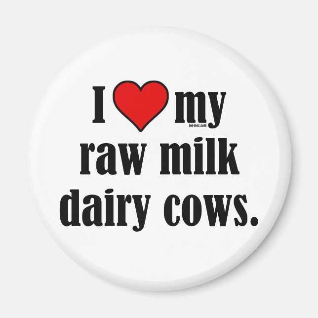 I Heart Cows Magnet (Front)