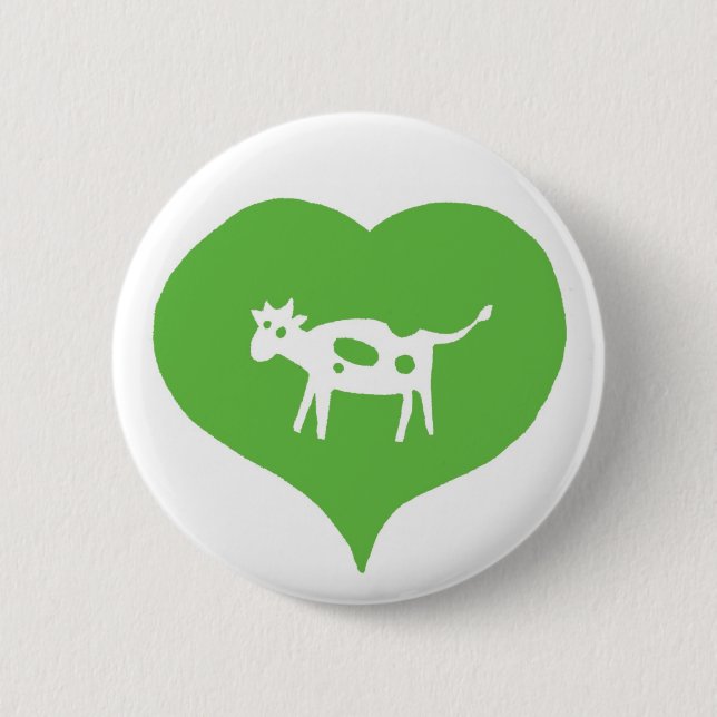 I Heart Cows Pin (Front)