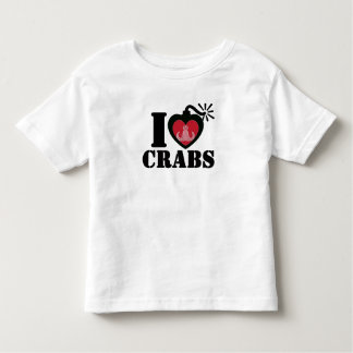 I Heart Crabs Toddler T-shirt