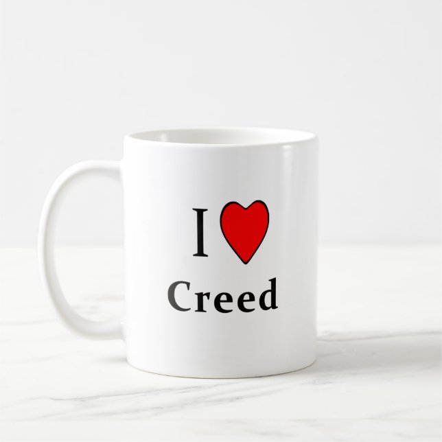 I Heart Creed Mug (Left)