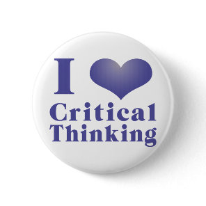 I Heart Critical Thinking Pinback Button