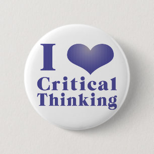 I Heart Critical Thinking Pinback Button