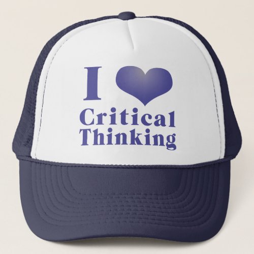 I Heart Critical Thinking Trucker Hat