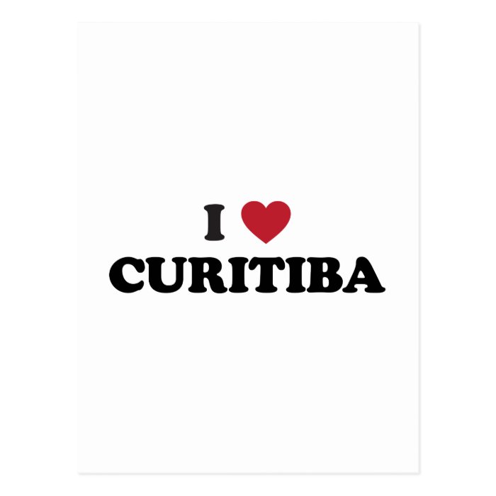 I Heart Curitiba Brazil Postcard