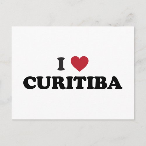 I Heart Curitiba Brazil Postcard