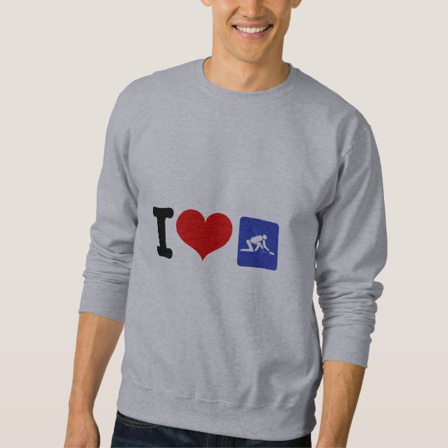 I Heart Curling Sweatshirt (Front)