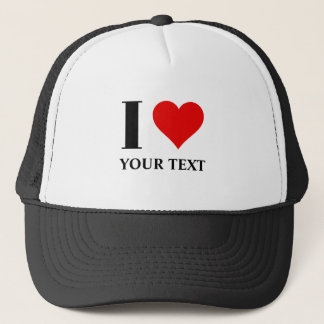 I heart custom I love trucker hat