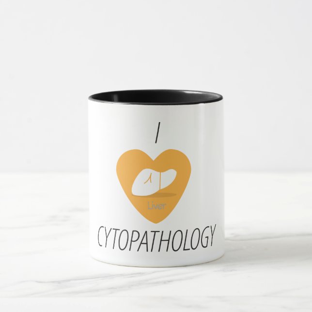 I heart cytopathology - liver mug (Center)
