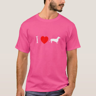 I Heart Dachshunds - Cute & Funny Dachshund Lover T-Shirt
