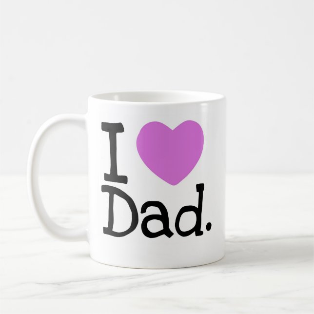 i heart dad coffee mug (Left)