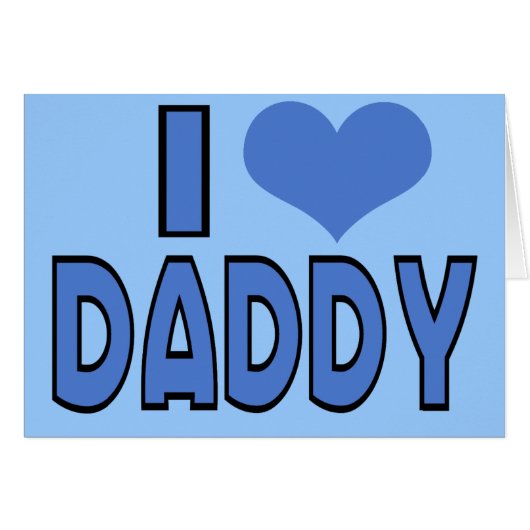 I heart daddy cards (Front Horizontal)