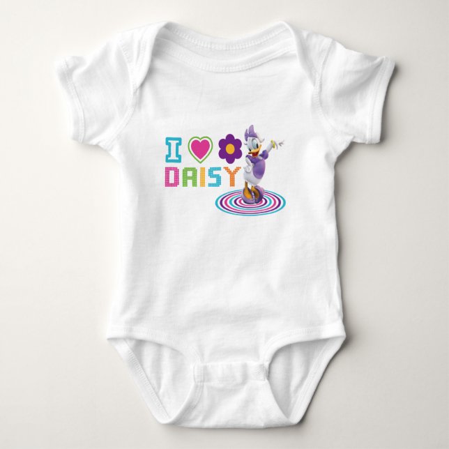 I Heart Daisy Duck Baby Bodysuit (Front)