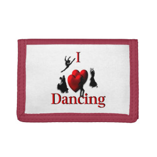 I Heart Dancing Trifold Wallet