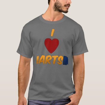 I Heart Darts T-shirt by mister_k at Zazzle