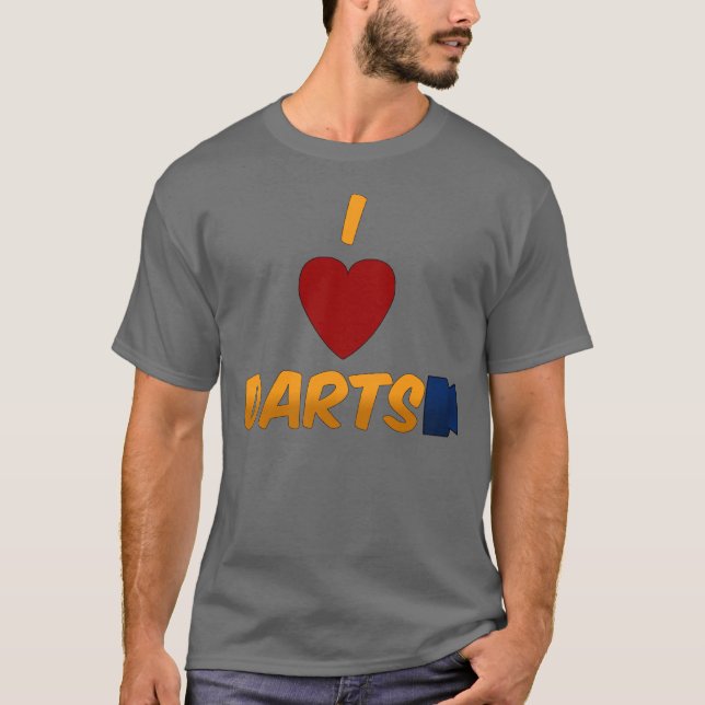 I Heart Darts T-Shirt (Front)