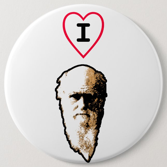 I Heart Darwin Pinback Button (Front)