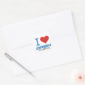 I Heart Dash Square Sticker (Envelope)