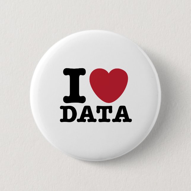 I Heart Data Button (Front)