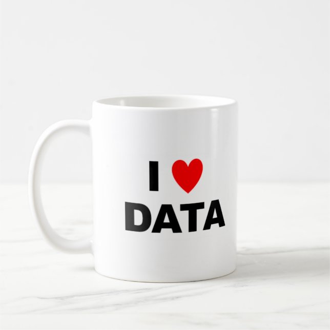 I Heart Data Mug (Left)