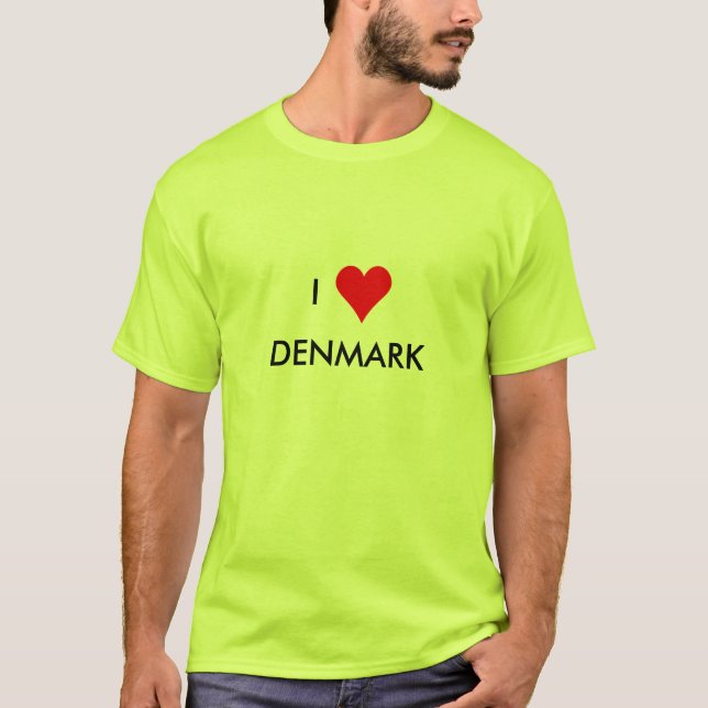 i heart denmark T-Shirt (Front)