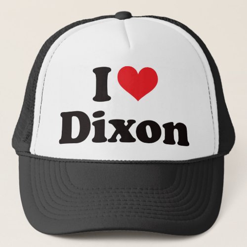 I Heart Dixon Trucker Hat