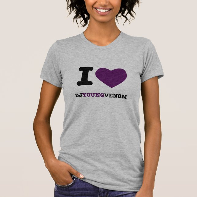 I Heart DJ Young Venom T-Shirt (Front)