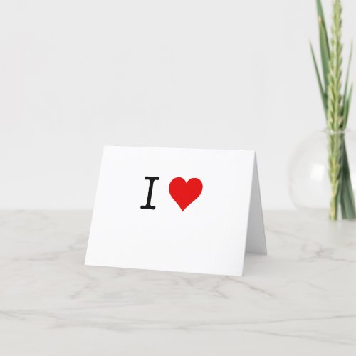 I Heart Doctors Personalized Thank You Card