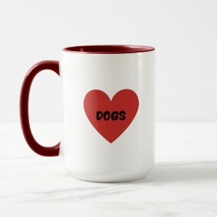 I Heart Dogs Mug