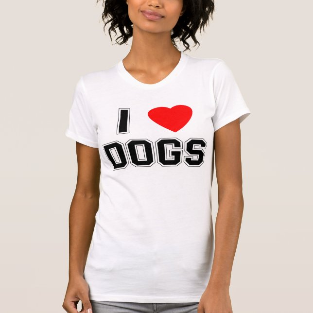 I Heart Dogs T-shirt (Front)