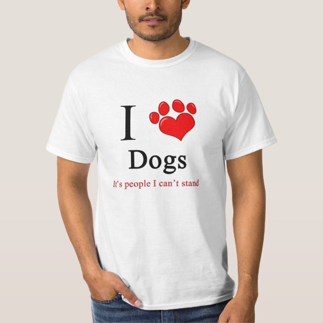 I Heart Dogs T-Shirt (Front)