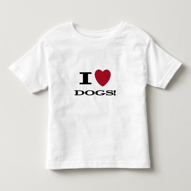I Heart Dogs Tshirts and Gifts (Front)