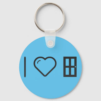 I Heart Door Glasses Keychain
