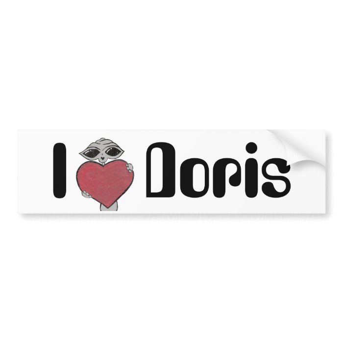 I Heart Doris Alien Bumper Stickers