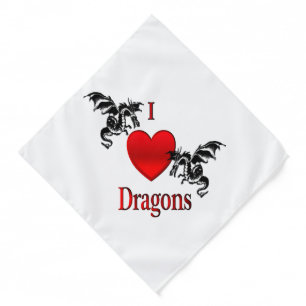 I Heart Dragons Bandana