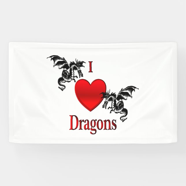 I Heart Dragons Banner (Horizontal)