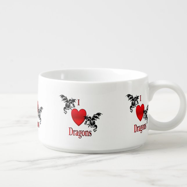 I Heart Dragons Bowl (Left)