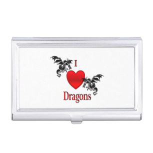 I Heart Dragons Business Card Case
