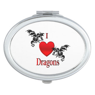 I Heart Dragons Compact Mirror