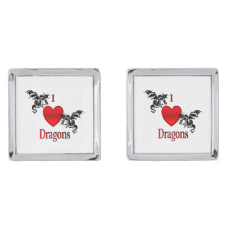 I Heart Dragons Cufflinks