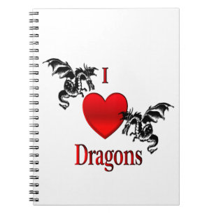 I Heart Dragons Notebook