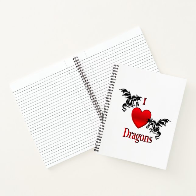 I Heart Dragons Personal Notebook (Inside)