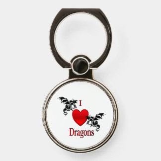 I Heart Dragons Phone Ring Stand