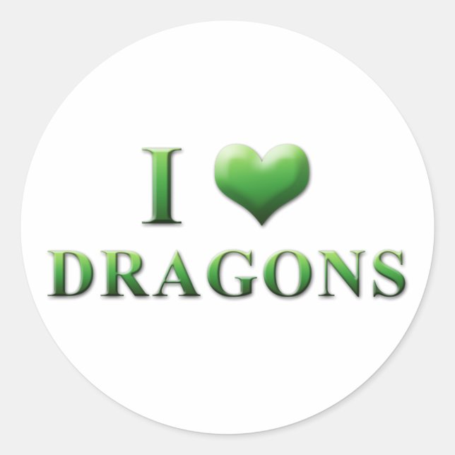 I Heart Dragons Stickers 003 (Front)
