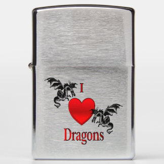 I Heart Dragons Zippo Lighter