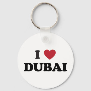 I Heart Dubai United Arab Emirates Keychain